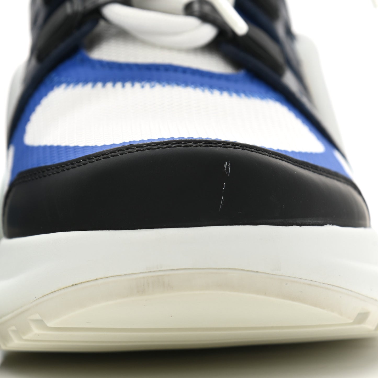 Calfskin Technical Nylon LV Archlight Sneakers 38 Blue Roi