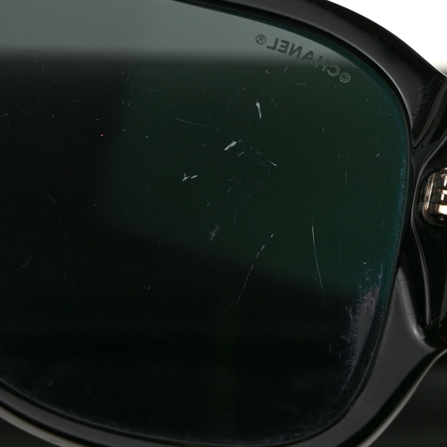 Acetate Crystal CC Shield Sunglasses 5466-B Black