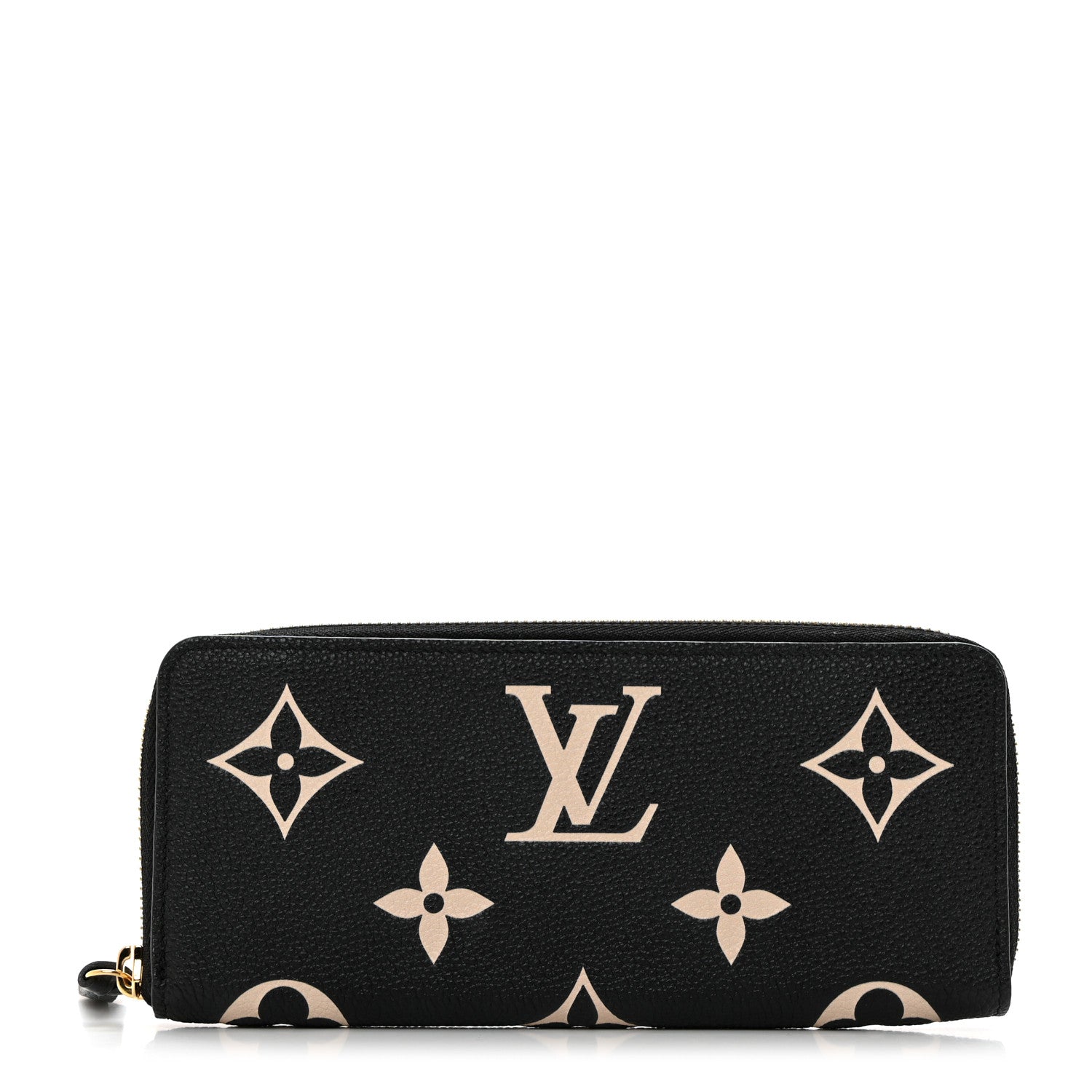 Louis Vuitton Empreinte Monogram Giant Clemence Wallet Black Beige 1 of 7