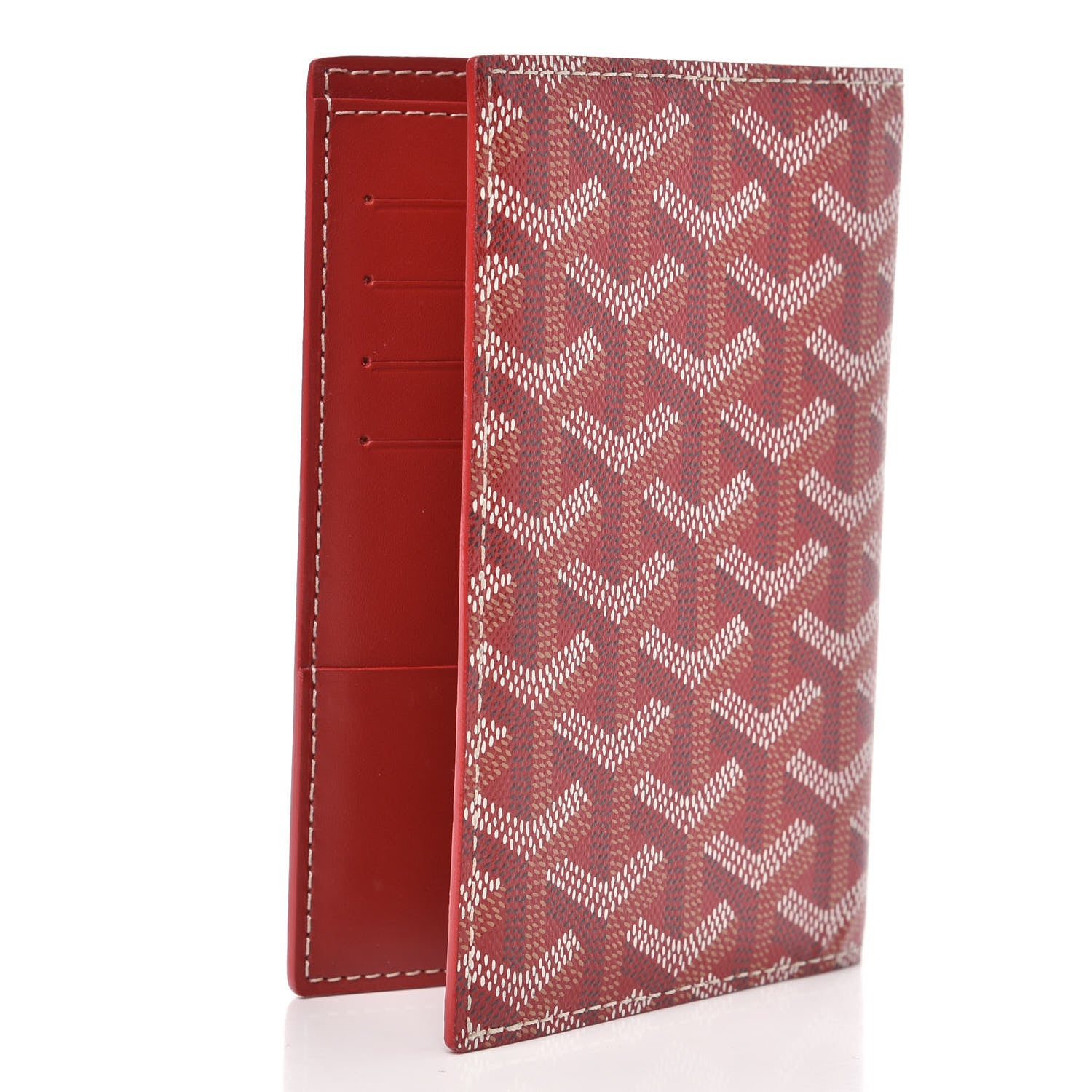 Goyard Goyardine Passport Wallet Red 3 of 6