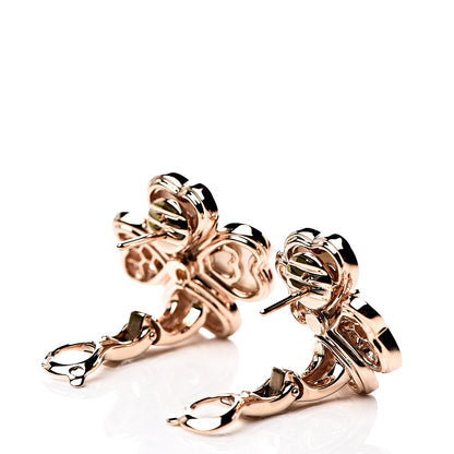 Van Cleef & Arpels 18K Rose Gold Diamond Mother of Pearl Small Cosmos Earrings 2 of 5