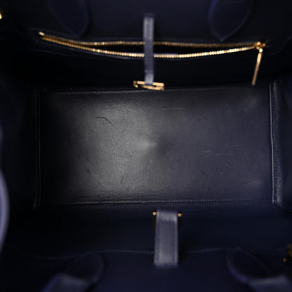 Salvatore Ferragamo Calfskin Small Hug Bag Midnight 5 of 10