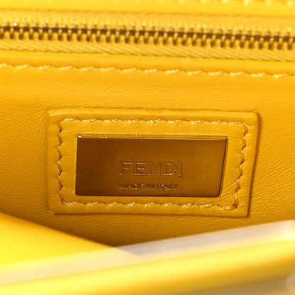 Fendi Nappa Mini Peekaboo Iconic Satchel Limone 7 of 12