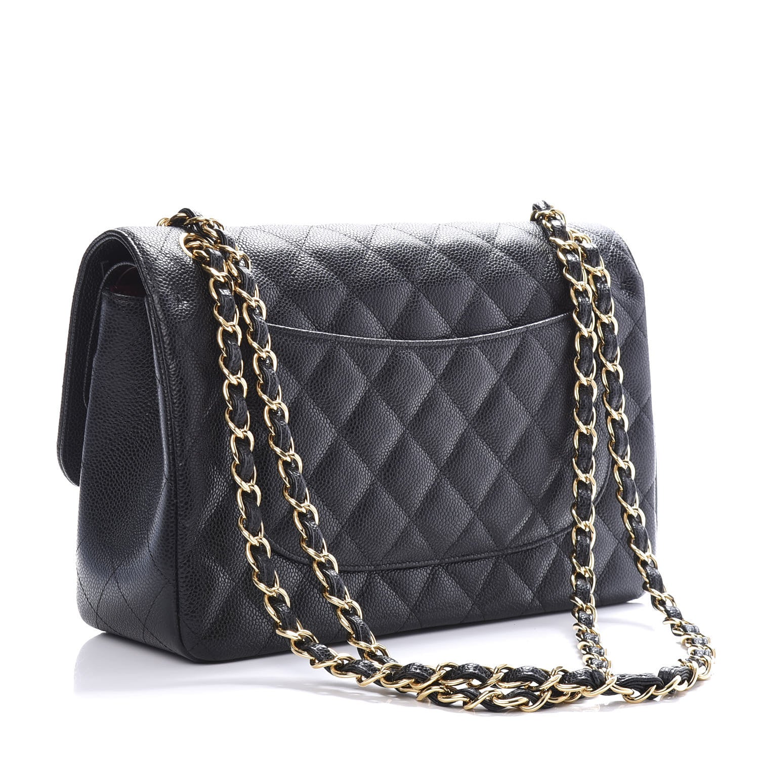 Chanel Caviar Quilted Jumbo Double Flap Black 3 of 11