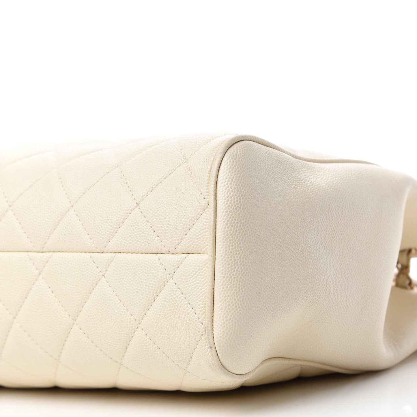 Caviar Quilted CC Tote Beige