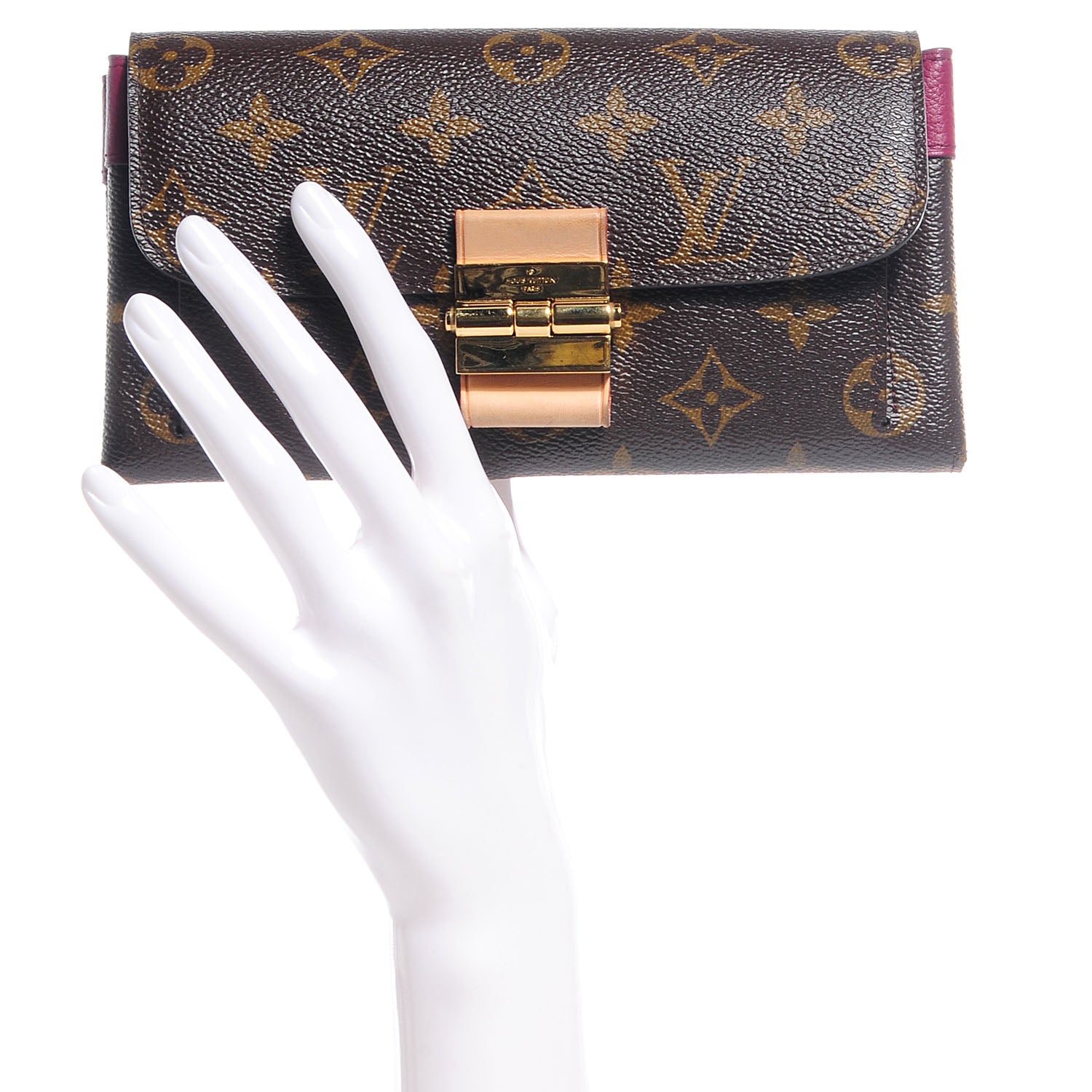 Louis Vuitton Monogram Elysee Wallet Aurore 2 of 8
