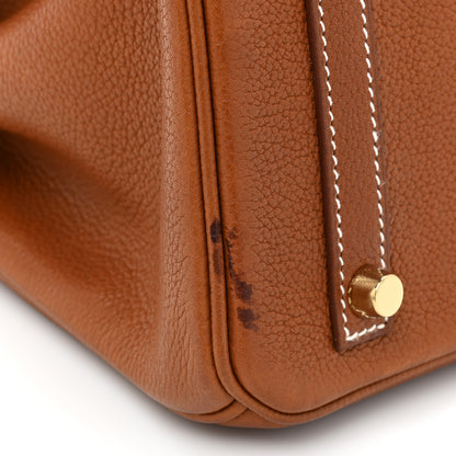 Hermes Natural Barenia Faubourg Birkin 30 Fauve 9 of 17