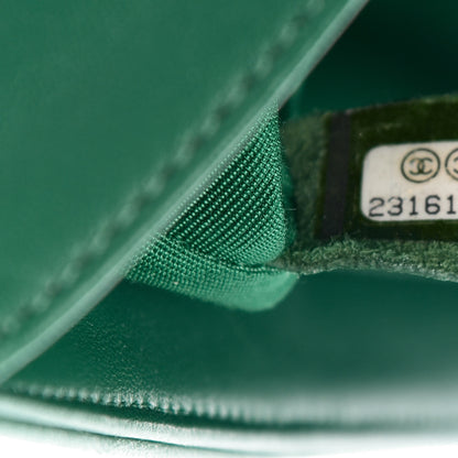 Chanel Lambskin Quilted Medium Boy Flap Green 7 of 10