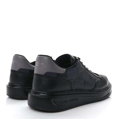 Louis Vuitton Damier Calfskin Mens Beverly Hills Sneakers 10 Black 4 of 9