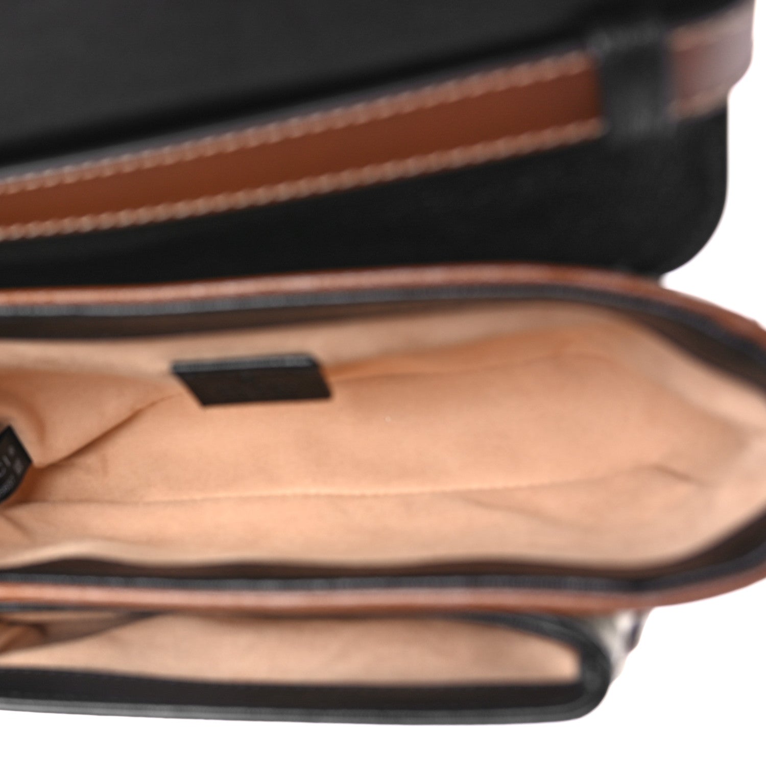 Gucci GG Supreme Monogram New Sakai Lux Calfskin Mini Padlock Flap Pocket Shoulder Bag Beige Ebony Black Cuir 5 of 9