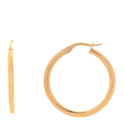 Roberto Coin 18K Yellow Gold 25mm Hoop Earrings 1 of 5