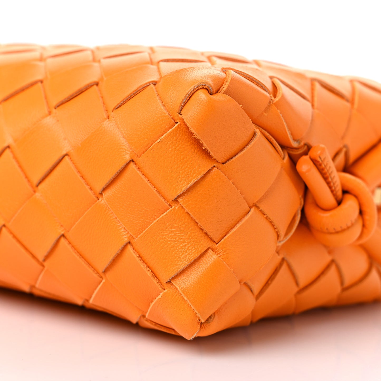Nappa Intrecciato Mini Loop Camera Bag Tangerine