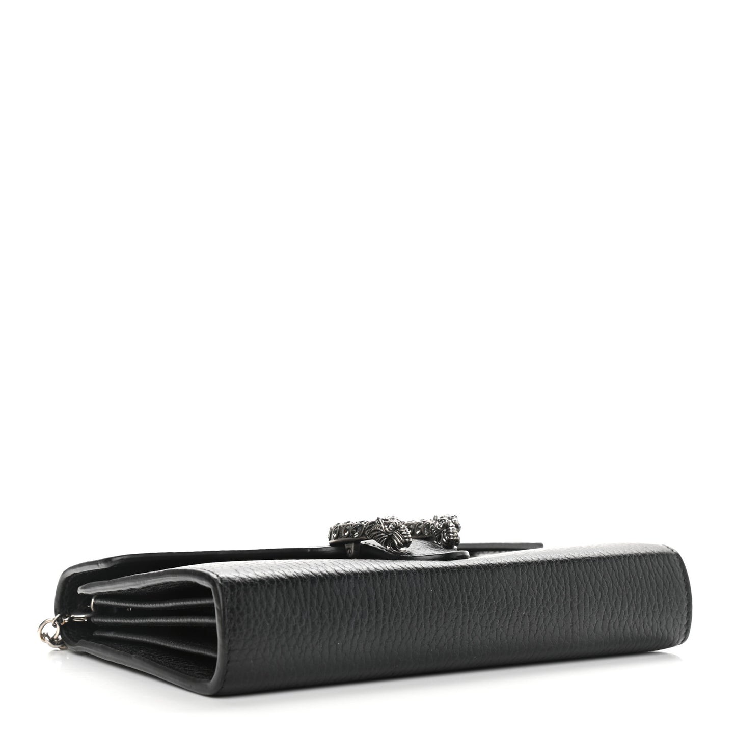 Calfskin Mini Dionysus Chain Wallet Black