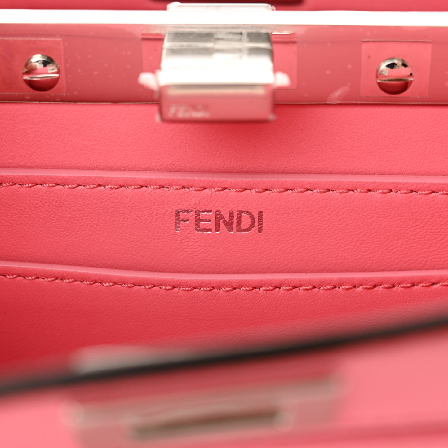 Shiny Nappa Petite Peekaboo I SEE U Satchel Pink Dalia