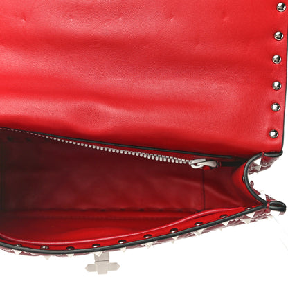 Valentino Garavani Lambskin Medium Free Rockstud Spike Shoulder Bag Rosso Valentino 5 of 14