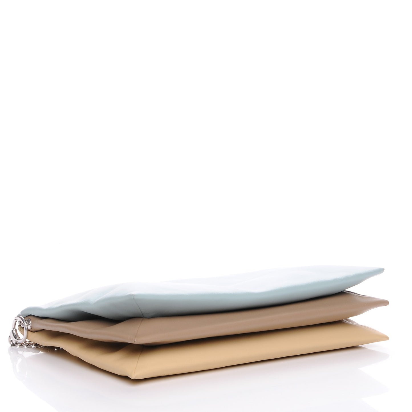 Lambskin Soft Trio Zipped Bag Glacier