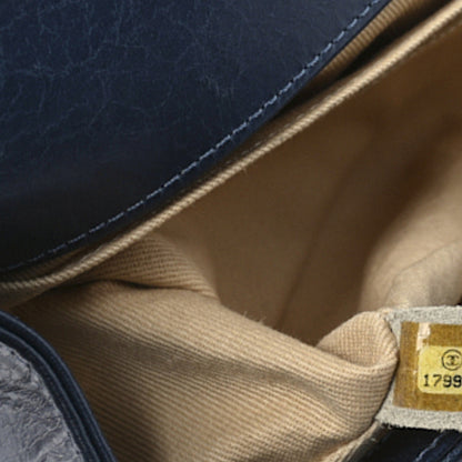 Chanel Glazed Calfskin Quilted Medium Boy Flap Blue 7 of 10