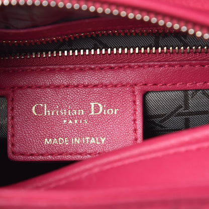 Christian Dior Lambskin Cannage Medium Lady Dior Pink 6 of 10