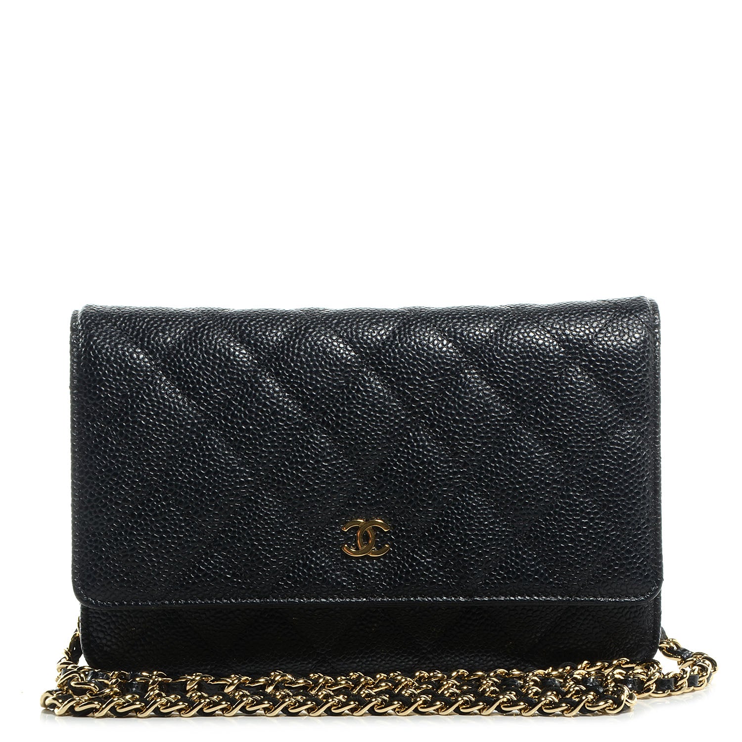 Chanel Caviar Quilted Wallet On Chain WOC Black 1 of 9