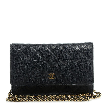 Chanel Caviar Quilted Wallet On Chain WOC Black 1 of 9