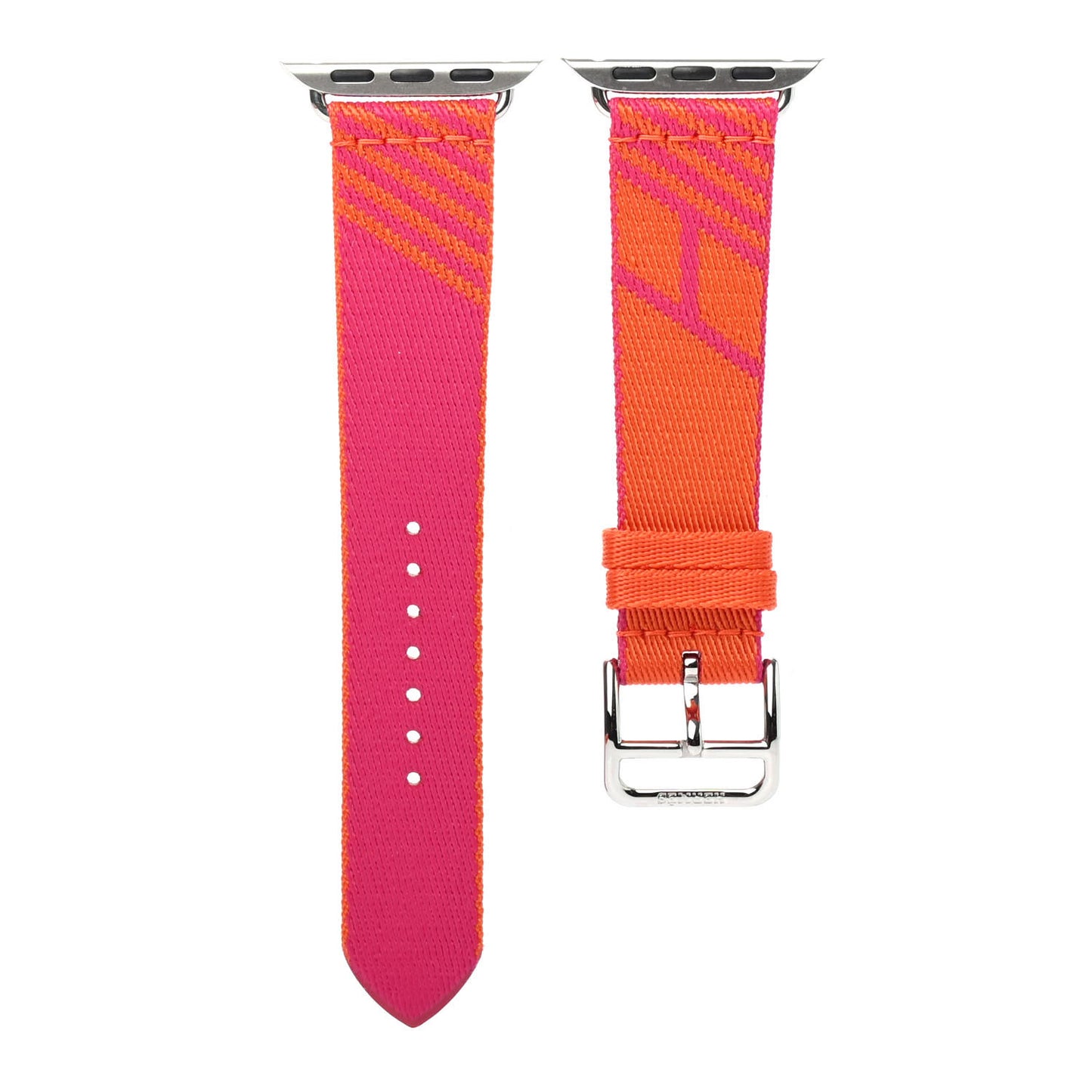 Nylon Weave Apple Watch Single Tour Band 40mm Orange Rose Mexico