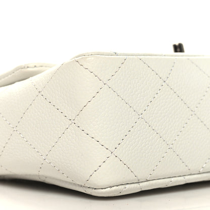 Chanel Caviar Quilted Mini Rectangular Flap White 9 of 12