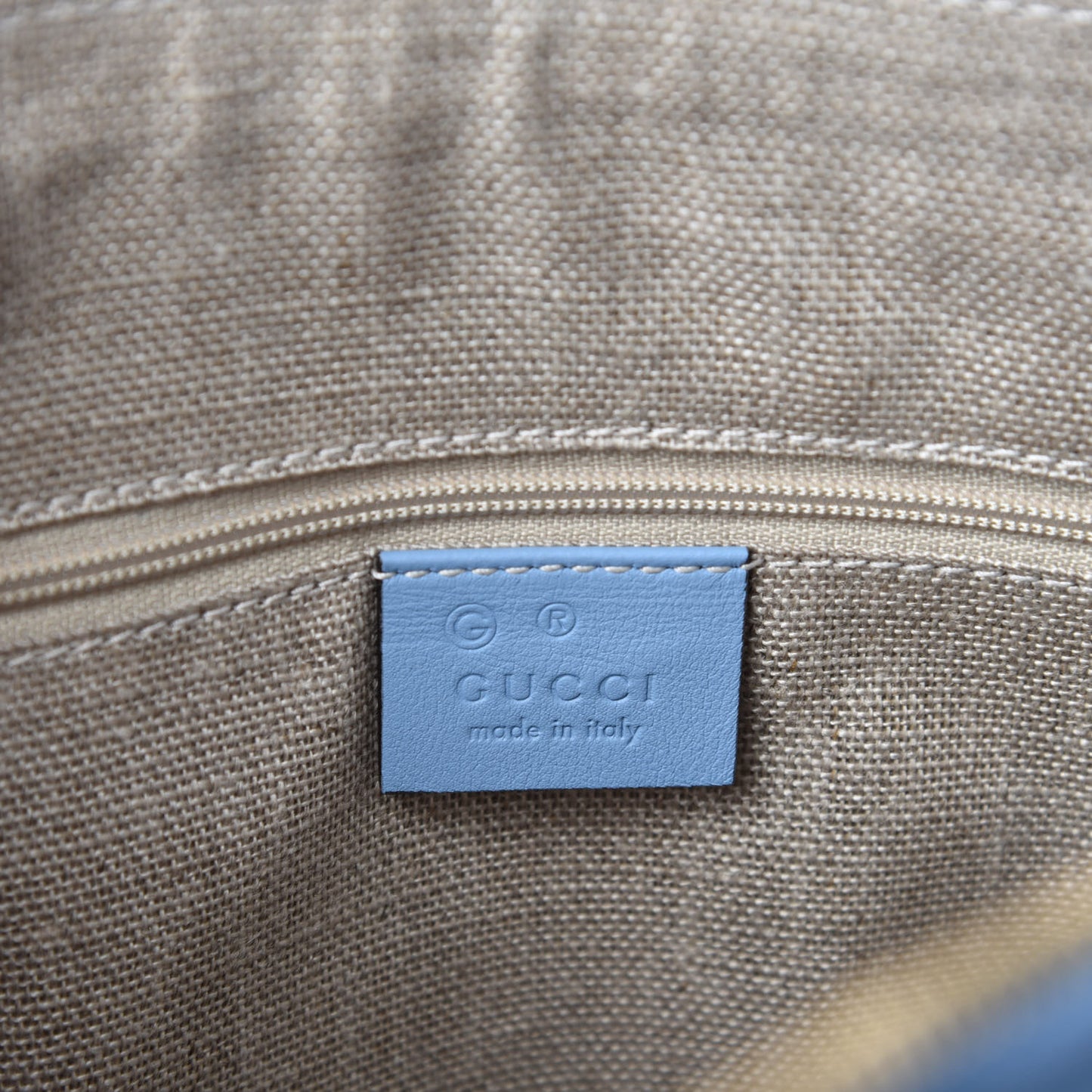 Microguccissima Medium Dome Bag Mineral Blue
