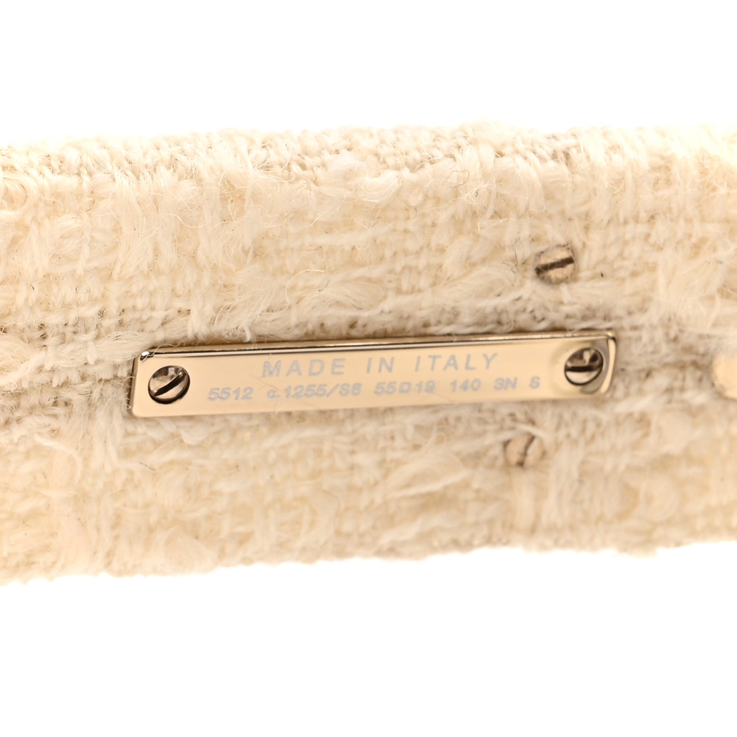 Acetate Tweed Square Sunglasses 5512 White