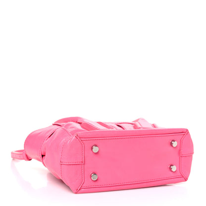 Bottega Veneta Paper Calfskin Maxi Intrecciato Mini Arco Pink 4 of 10
