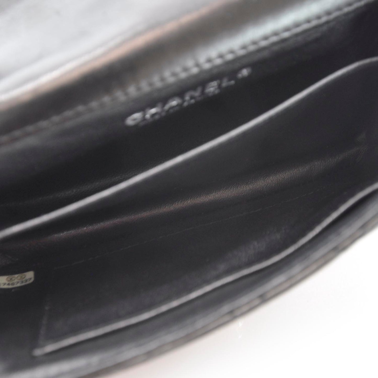 Lambskin Quilted Extra Mini Flap Black