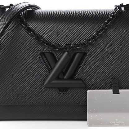 Louis Vuitton Epi Twist Shoulder Bag MM Matte Black 10 of 11