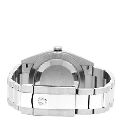 Rolex Stainless Steel 18K White Gold 41mm Oyster Perpetual Datejust Watch Bright Blue 126334 3 of 5