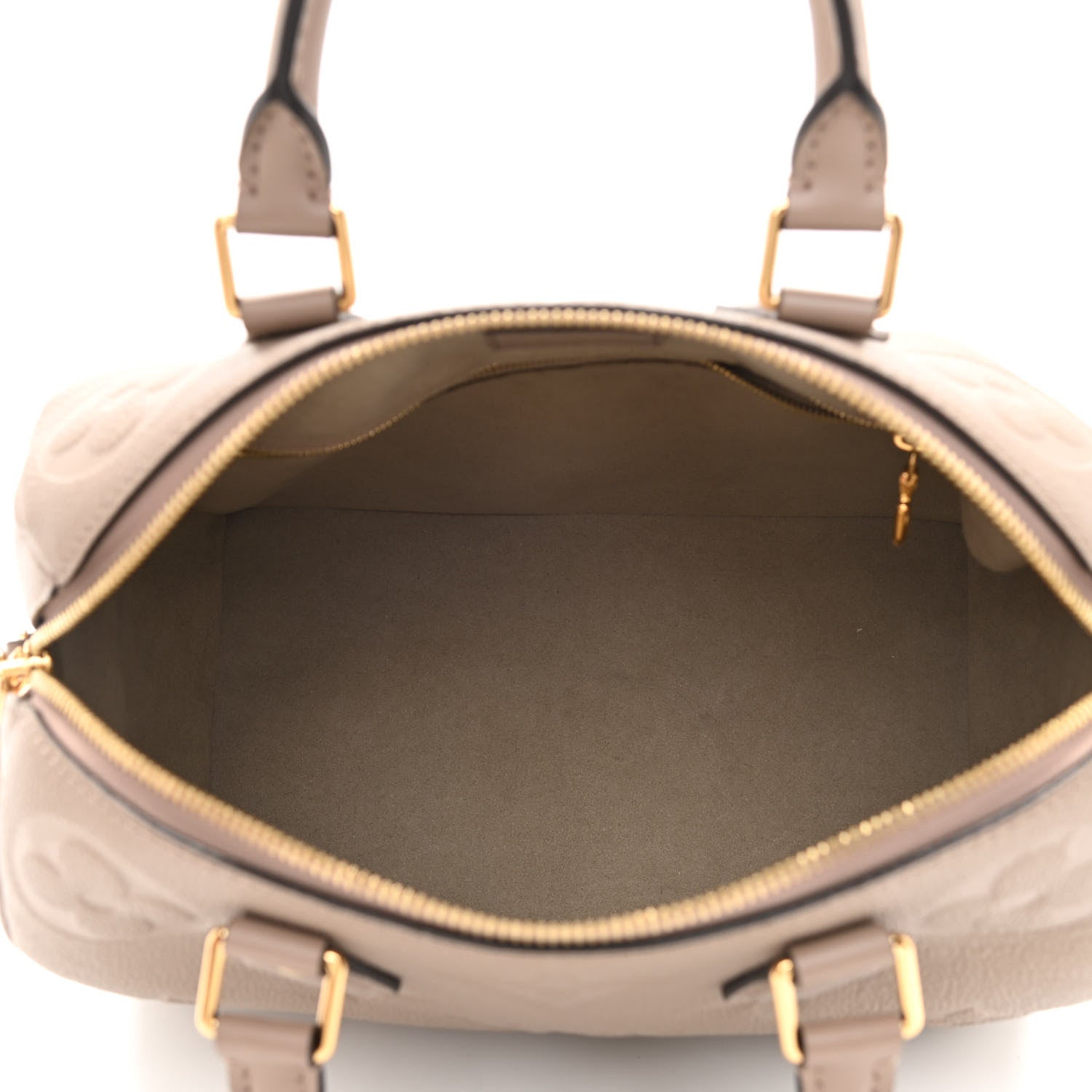 Louis Vuitton Empreinte Monogram Giant Speedy Bandouliere 25 Tourterelle 5 of 8