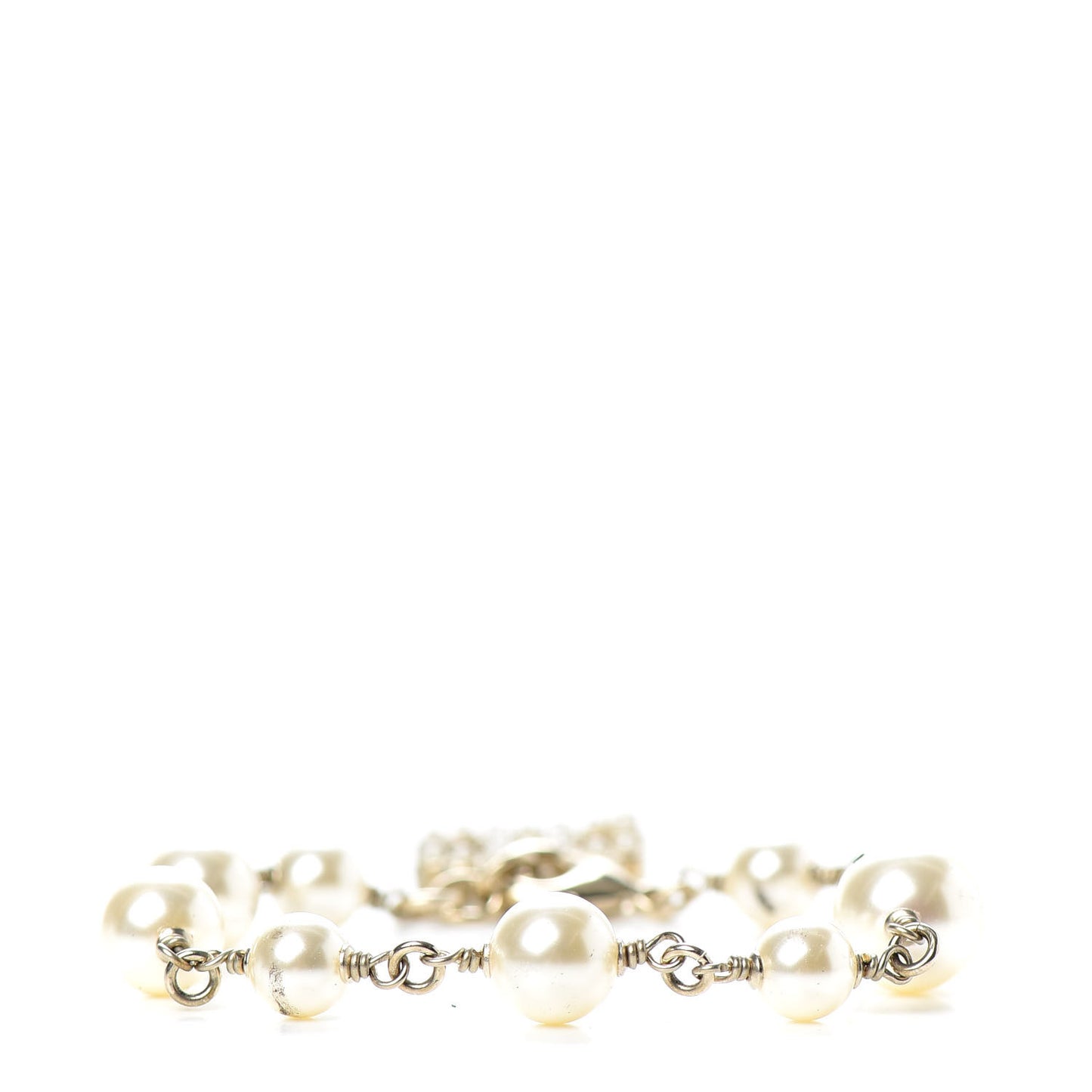 Pearl CC Bracelet Gold
