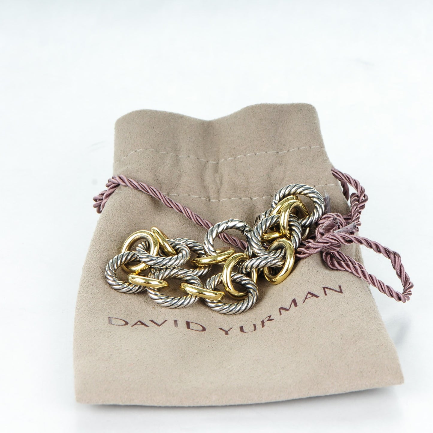 Sterling Silver 18K Yellow Gold 12mm Large Oval Link Bracelet