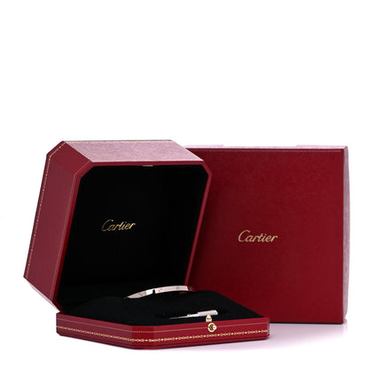 Cartier 18K White Gold Small LOVE Bracelet 17 7 of 7