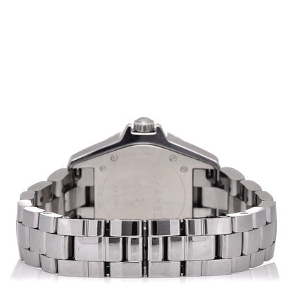Chanel Titanium Ceramic Diamond Bezel 33mm J12 Quartz Watch 4 of 7