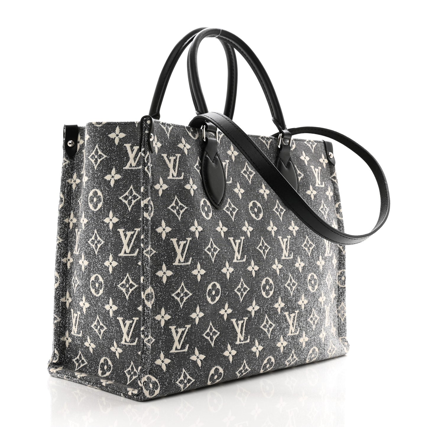 Monogram Jacquard Denim Onthego MM Bleu