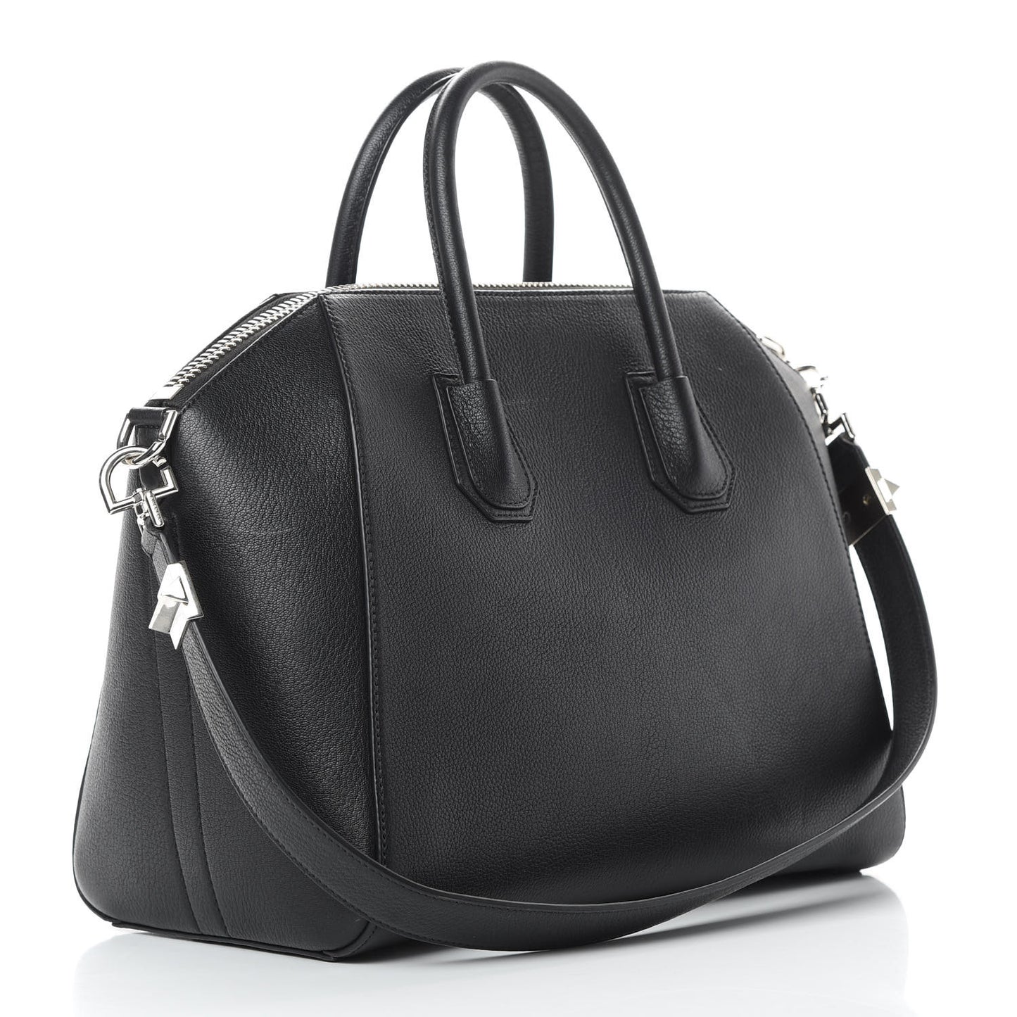 Sugar Goatskin Medium Antigona Black