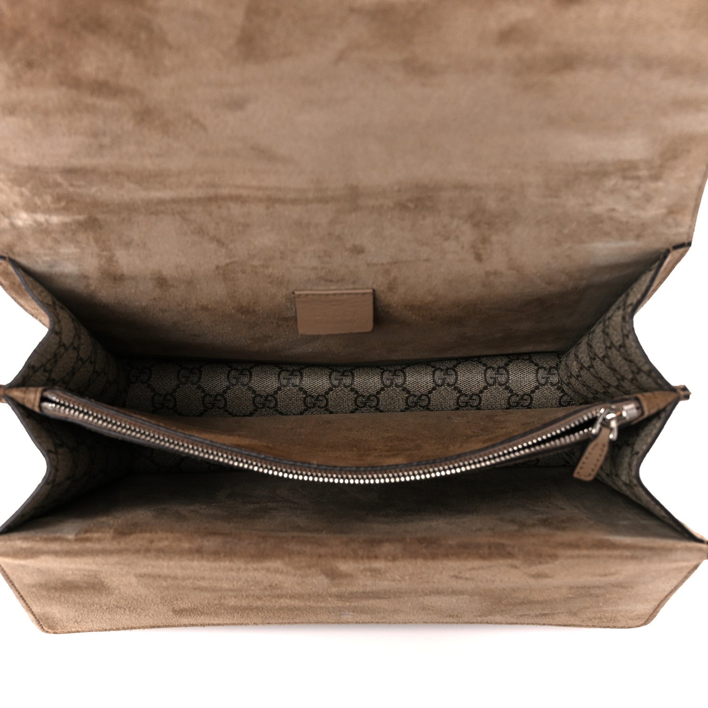 GG Supreme Monogram Medium Dionysus Shoulder Bag Taupe