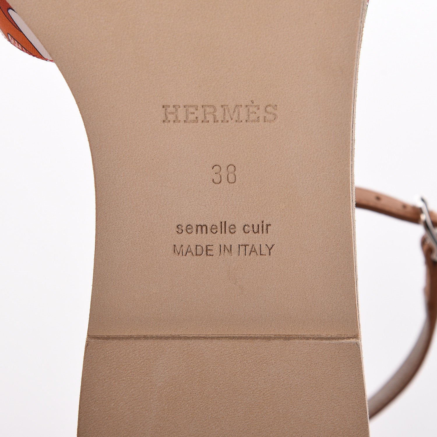 Hermes Canvas Animapolis Santorini Sandals 38 6 of 8