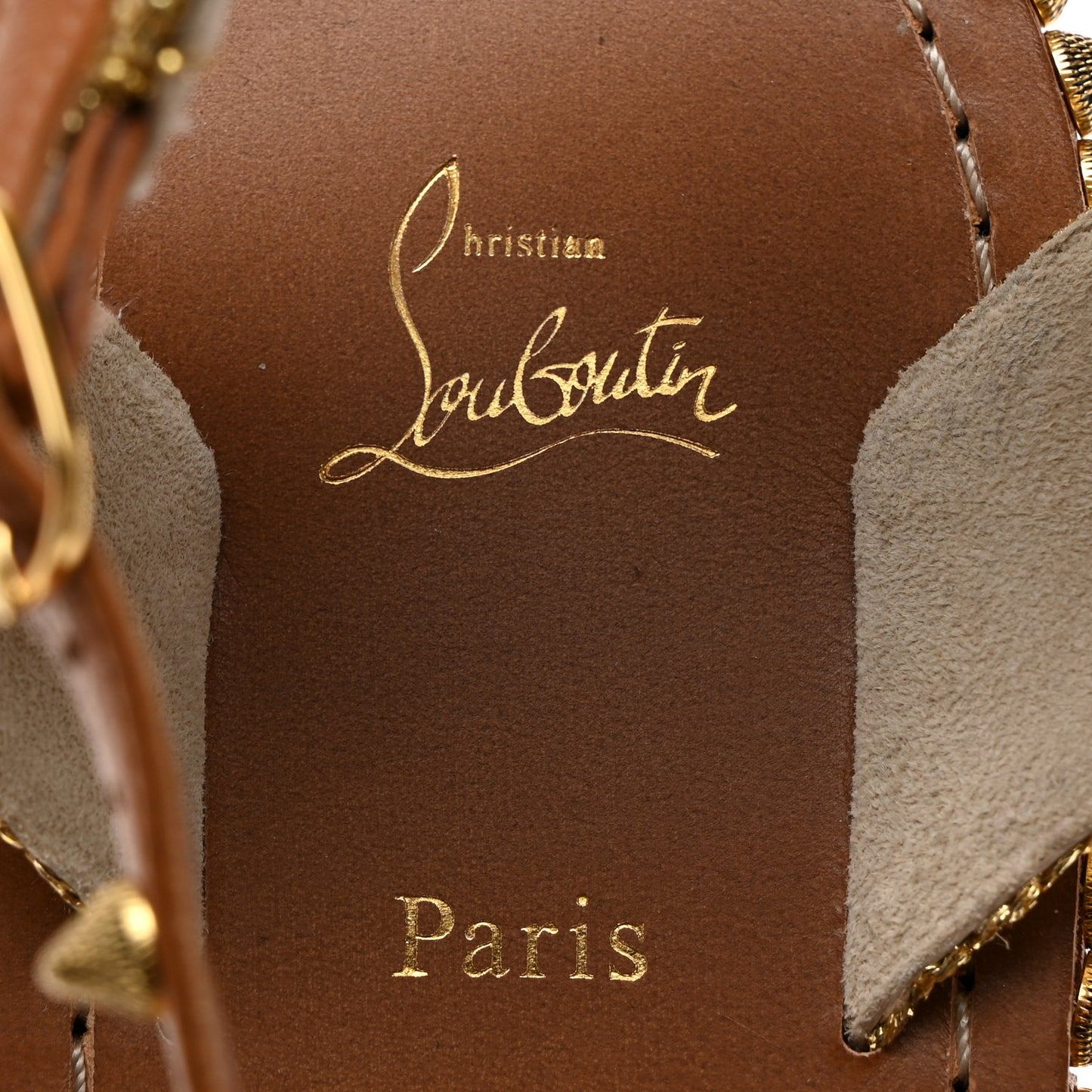Specchio Cordorella Flat Sandals 38 Cuoio