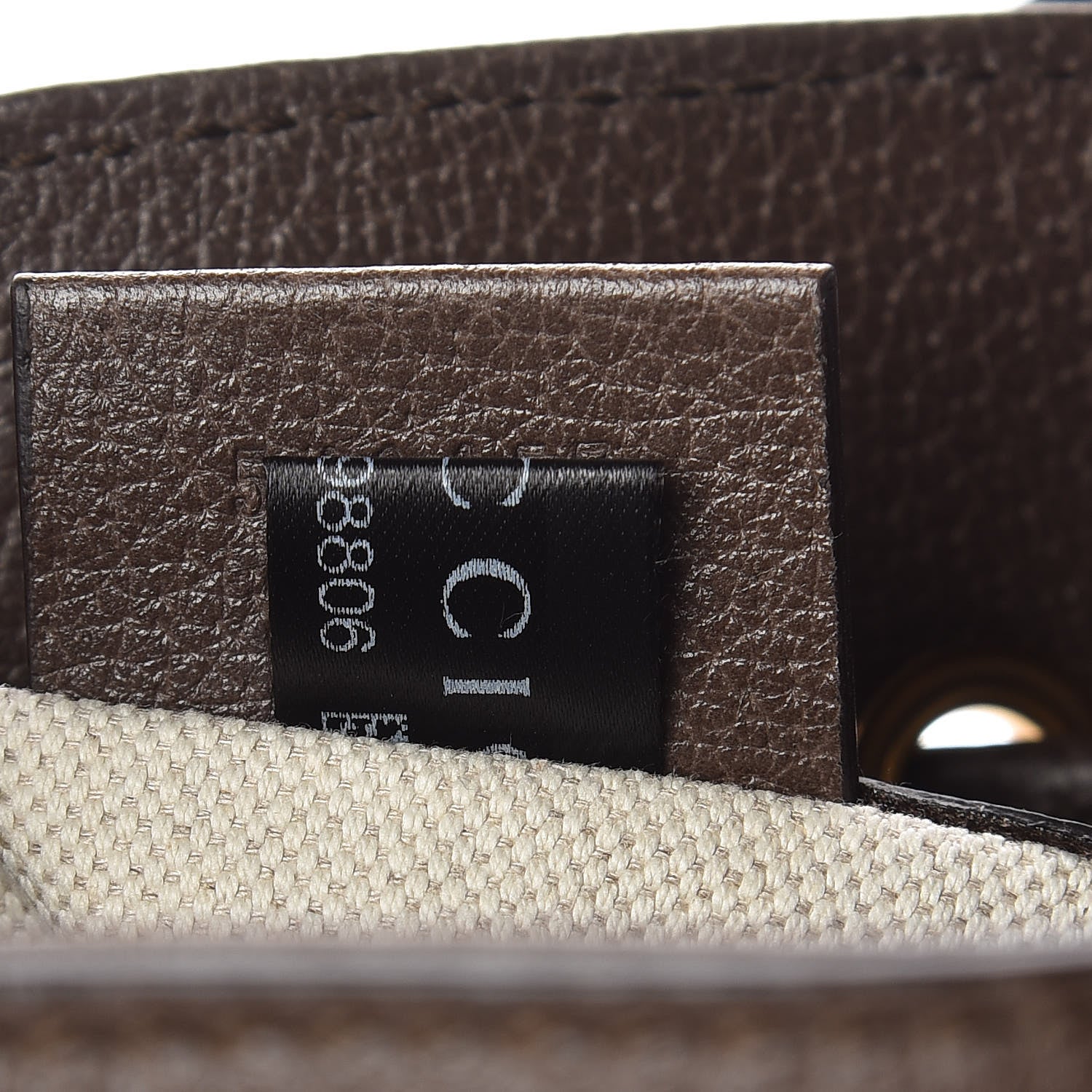 Gucci GG Supreme Monogram Web Ophidia Bucket Bag Brown 8 of 11