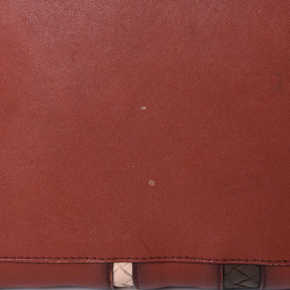 Bottega Veneta Calfskin Nappa Intrecciato Tote Brique Flamingo Truffle 21 of 23