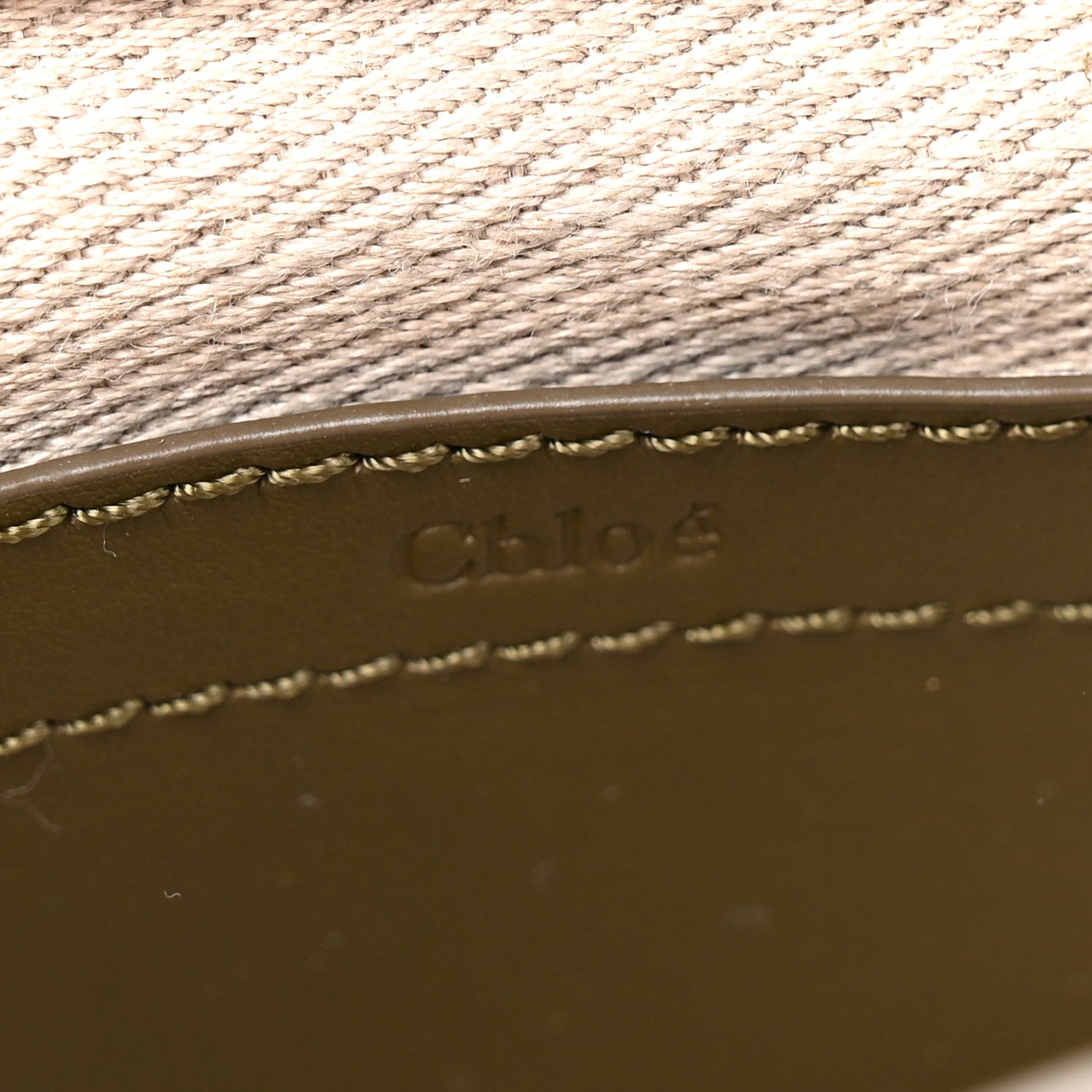 Chloe Suede Calfskin Small Marcie Saddle Bag Deep Olive 6 of 10