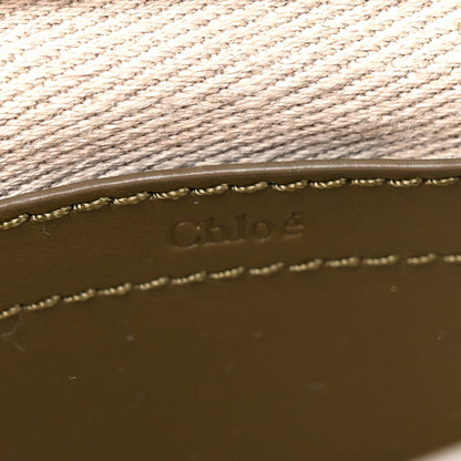 Chloe Suede Calfskin Small Marcie Saddle Bag Deep Olive 6 of 10
