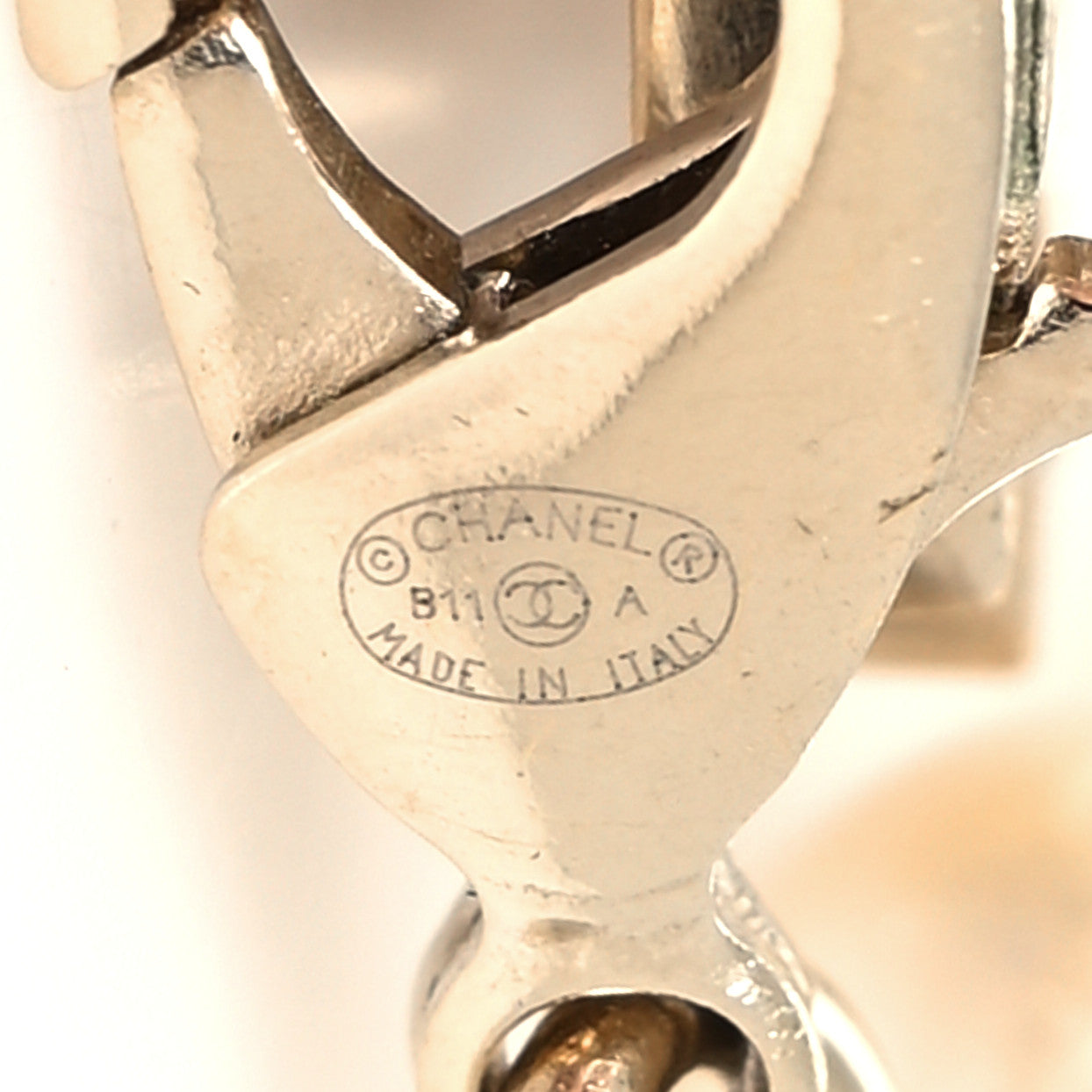 Chanel Pearl Crystal CC Bracelet Gold 4 of 4