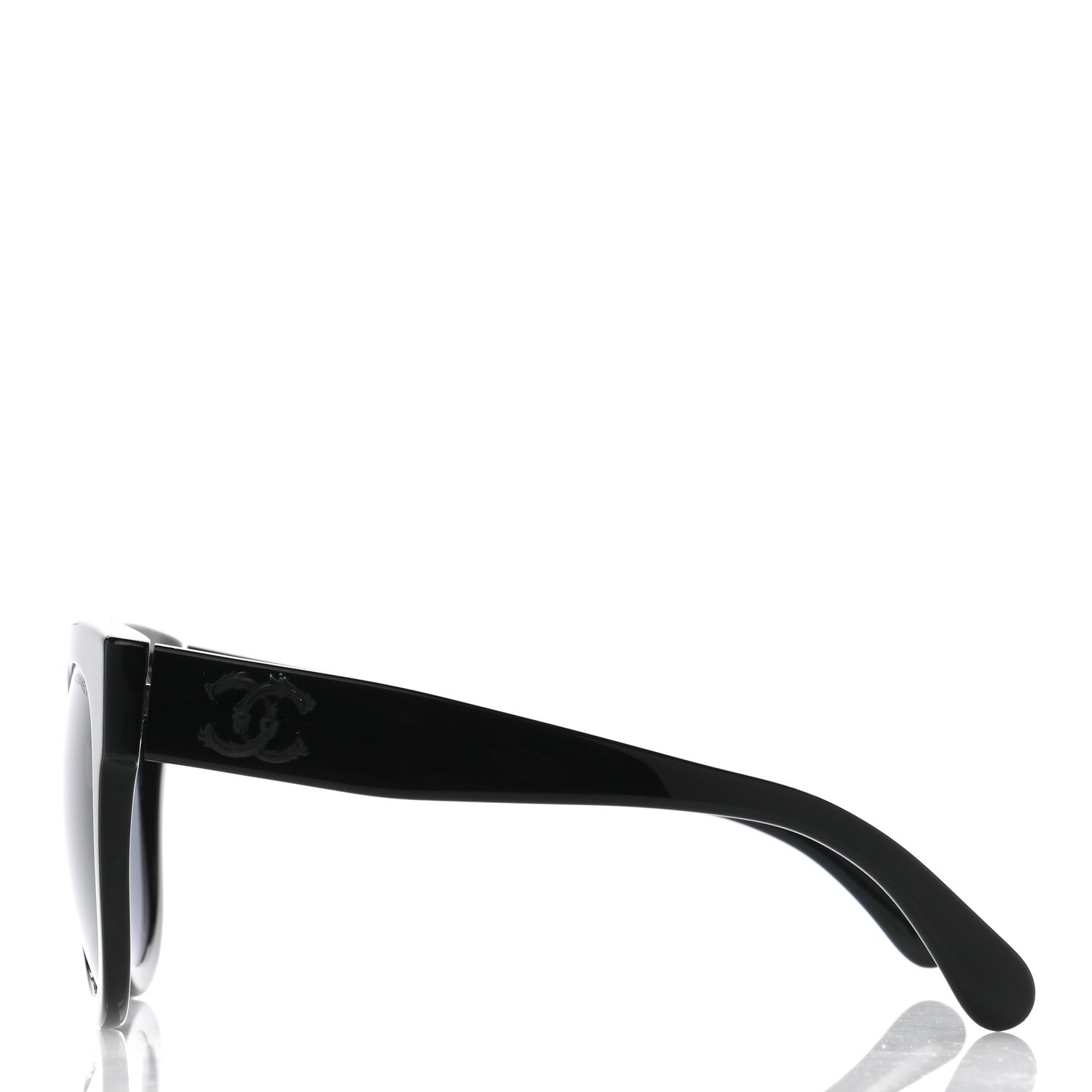 Chanel Acetate Butterfly Signature CC Sunglasses 5358 Black 3 of 8