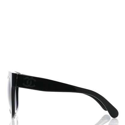 Chanel Acetate Butterfly Signature CC Sunglasses 5358 Black 3 of 8