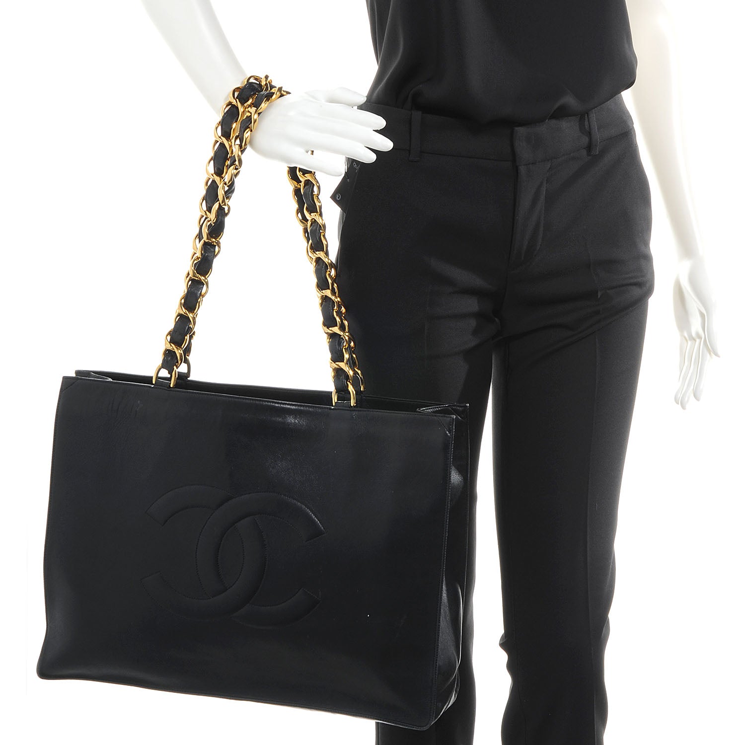 Chanel Lambskin Jumbo Shoulder Bag Black 2 of 8